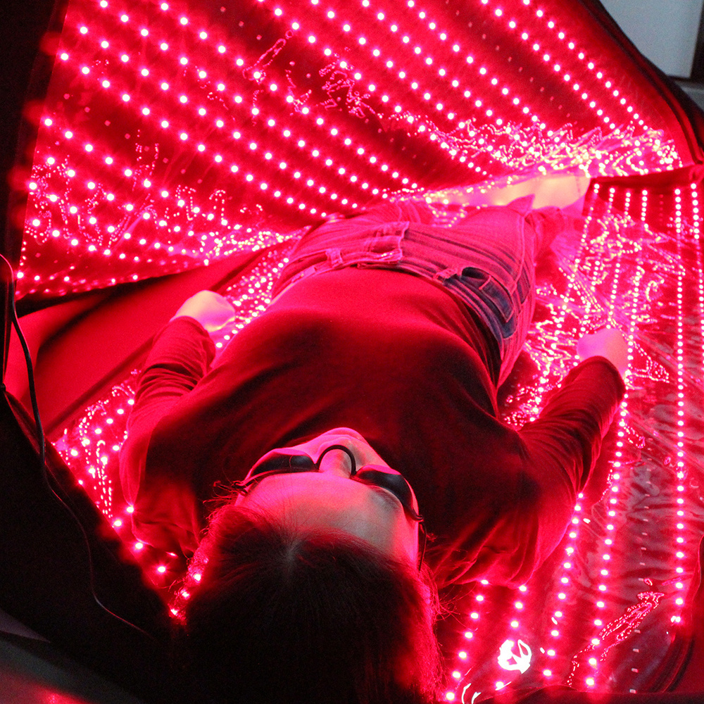 2023 Hot Sale 1890 Led Red And Near Infrared Light Therapy Pad Pods Capsule Infra Red Light Therapy Bag Full Body Mat Bed