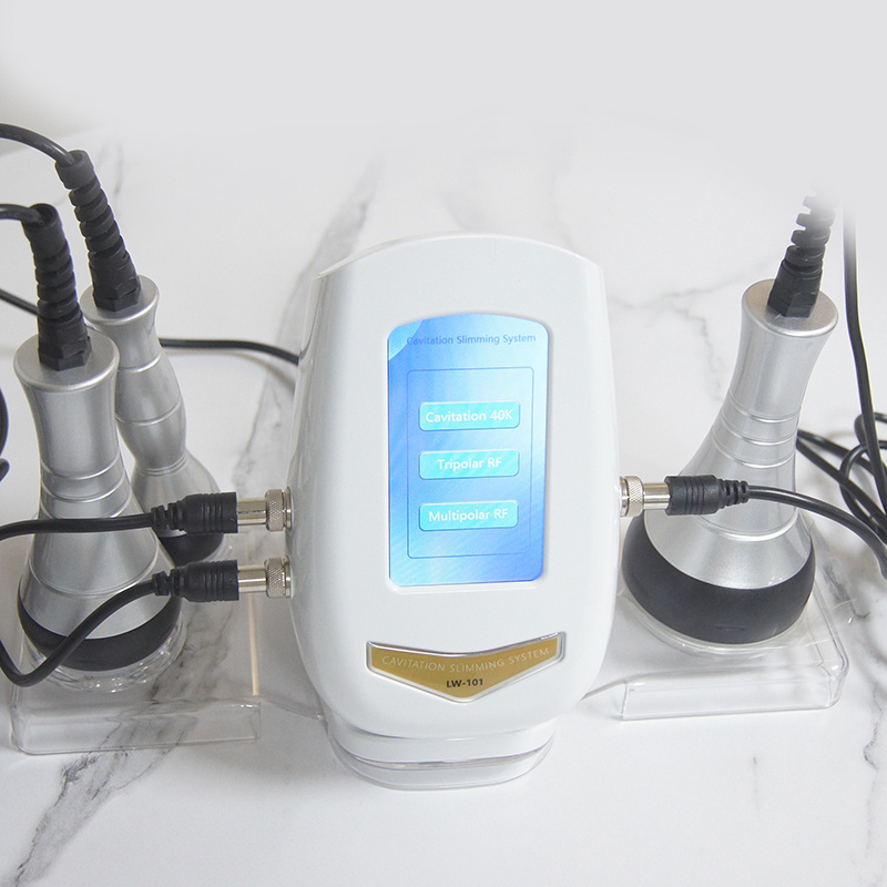 Handheld Portable 3 In 1 40K Cavitation Slimming Device 40K RF Slimming Machine For Home Use