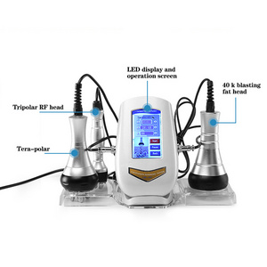 Handheld Portable 3 In 1 40K Cavitation Slimming Device 40K RF Slimming Machine For Home Use