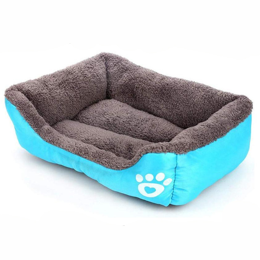 Luxury All Weather Dual Use Double Sided Plush Pet Beds & Accessories Breathable Couch Fluffy Nest Large Rectangle Sofa Bed Dog