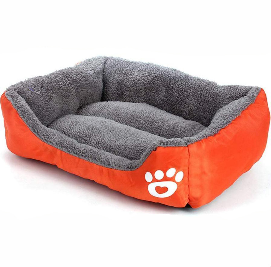 Luxury All Weather Dual Use Double Sided Plush Pet Beds & Accessories Breathable Couch Fluffy Nest Large Rectangle Sofa Bed Dog