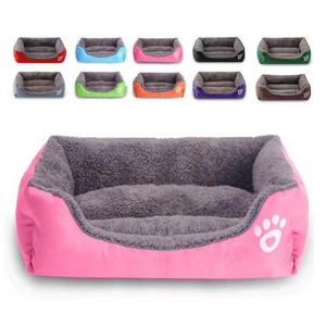 Luxury All Weather Dual Use Double Sided Plush Pet Beds & Accessories Breathable Couch Fluffy Nest Large Rectangle Sofa Bed Dog