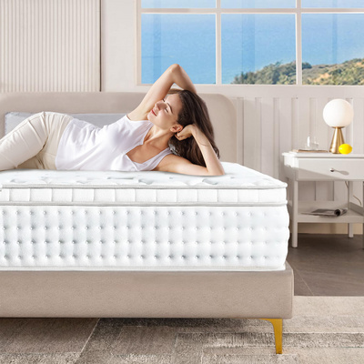 AIDI OEM/ODM Bedroom Furniture Pocket Bed Spring Box Mattress Best Price Hotel Latex Mattress Memory Foam Spring Mattress