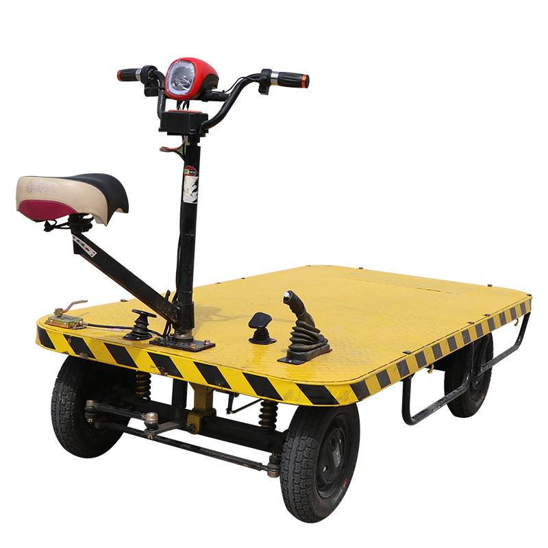 wholesale wheel heavy electric trolley for hospital and industrial outdoor logistics cargo mover truck hand cart