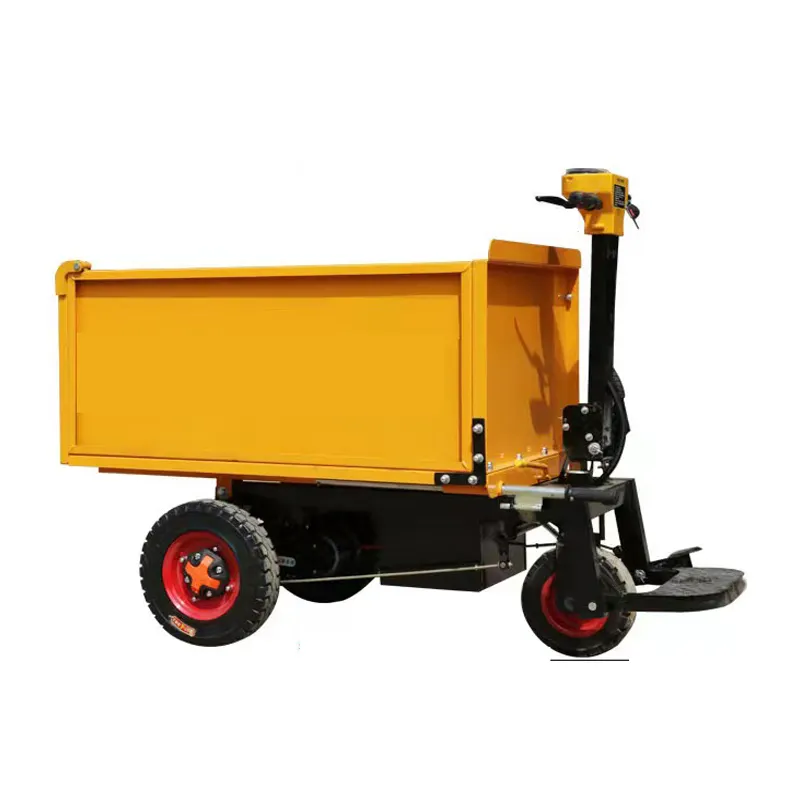 Small Dump Truck Hand Ash Electric Flatbed Car Hand Large Capacity Thousand Ton King Electric Engineering Vehicle Handcart