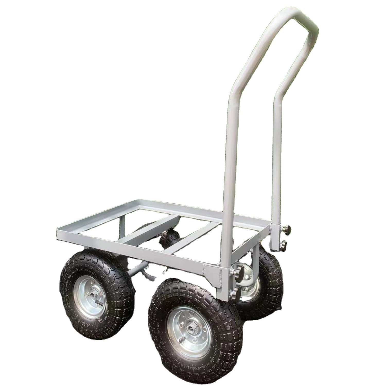 Foldable Push Cart Bicycle Cargo Trailer Luggage Cart Hand Truck Multifunction Storage Trolley Shelves Caddy Cage Trolley