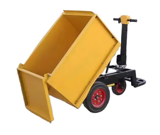 Small Dump Truck Hand Ash Electric Flatbed Car Hand Large Capacity Thousand Ton King Electric Engineering Vehicle Handcart