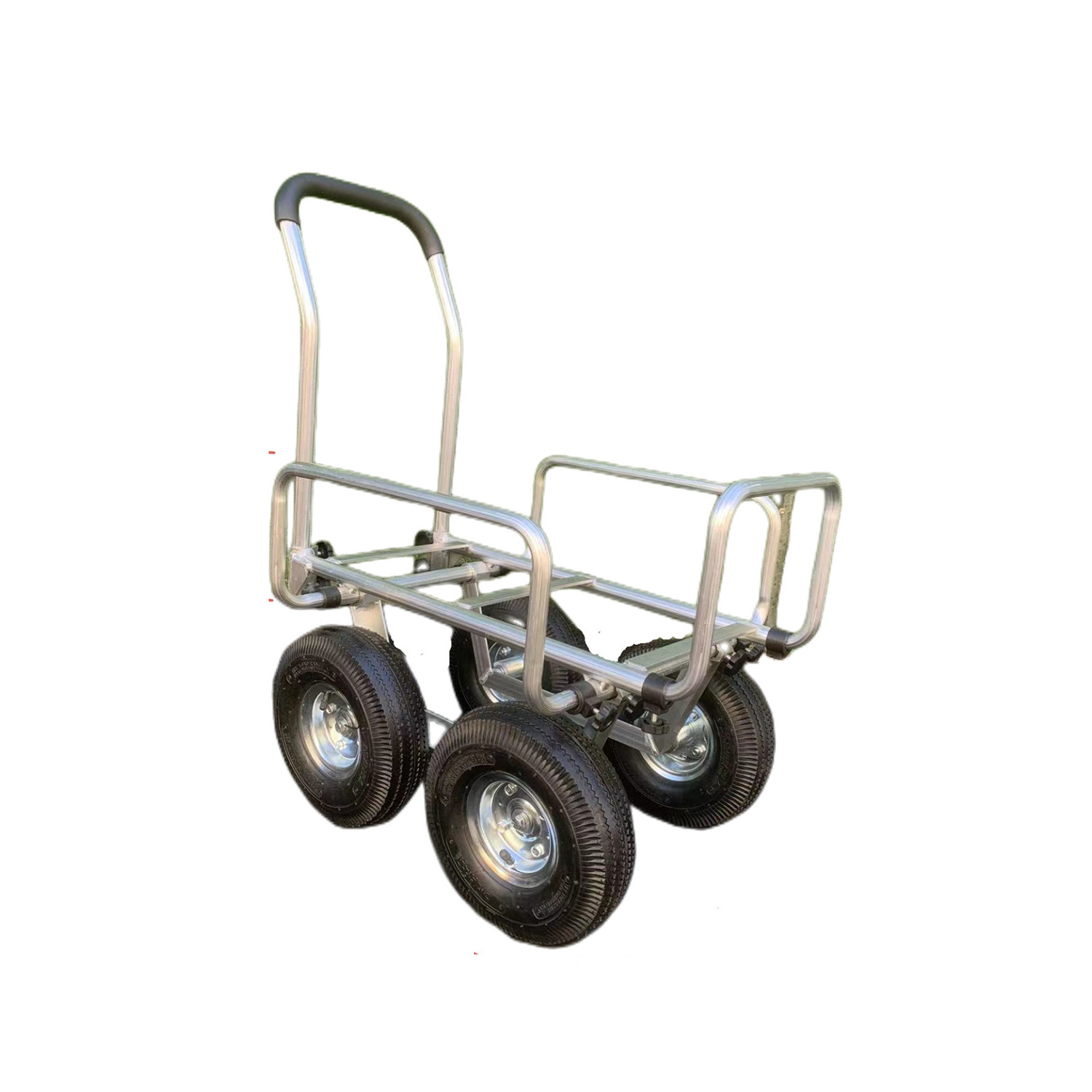 4 Wheel Logistics Carts Multifunction Storage Trolley Cage Folding Hand Truck Cage Cart Wagon Warehouse Hand Trolley