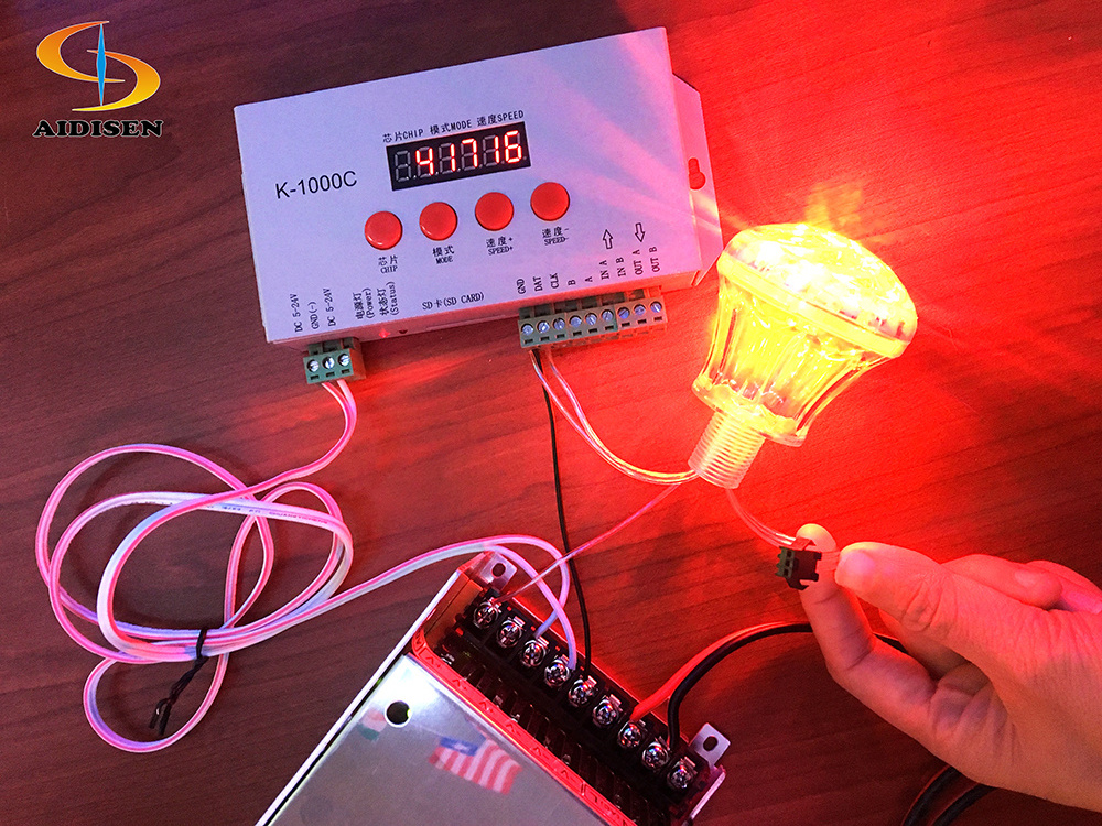 Amusement park Led lamp controller programmable sd card led rgb controller