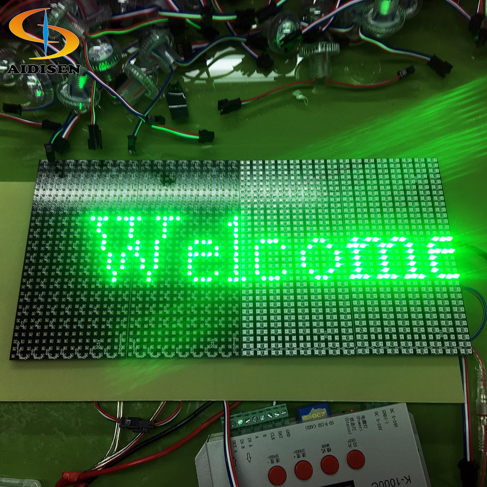 New arrival Addressable 16*8cm sk6812 1515 smd rgb P10 flexible led pixel panel