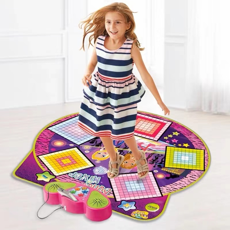 Indoor Education Electronic Musical blanket Square Playmat game fitness Carpet Dance Piano mat With Five Kinds Of Sound