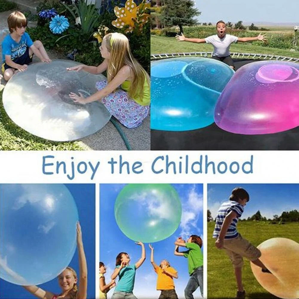 Kids Outdoor Toy Pool Party Soft Jelly Inflatable Body Bumper Ball Water Magic Blow Up Giant Water Filled Bubble Ball