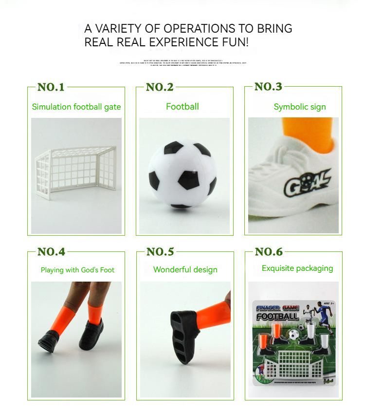 Children's Party Interactivity Novelty Sport Competition Mini Soccer Finger Fingertip Football Toy Set Educational Board Game