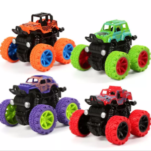 Kids Four-wheel Drive 360 Rotating Flip Inertia Suv Friction Power off Road Die-casting Vehicles Monster Truck Stunt Cars Toys