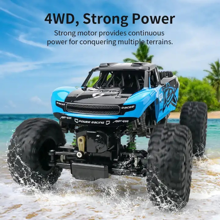 Jjrc Q96 Big Wheels All Terrain Waterproof Off-road Amphibious Vehicle Hobby Climbing Radio Remote Control Toy Rc Drift Car 1:10