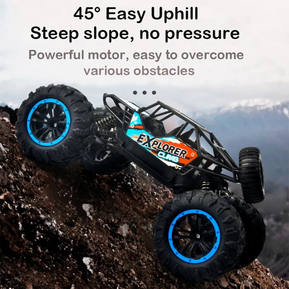 2.4G 1:16 Large Size 45 Degrees Uphill Tpr Anti-skid Tire All Terrain 4x4 Off-road Vehicle Juguetes Rc Car Toys For Boys