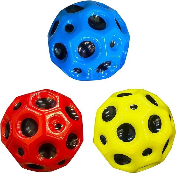 2023 New Style Soft Professional Color Mixing Rubber High Bouncing 60mm Size Bouncy Rubber Squash Ball High Rubber Bouncing Ball