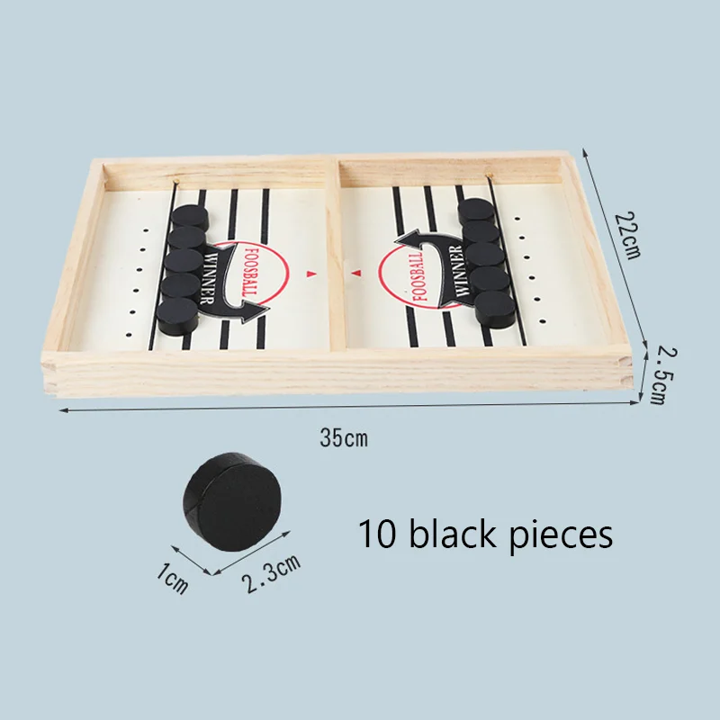 Family Sport Winner Board Game  Wood Fast Sling Puck Game Foosball Winner Family Wooden Hockey Game for kids and adult