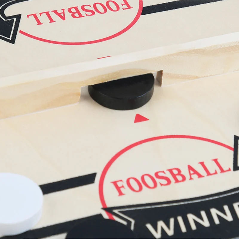 Family Sport Winner Board Game  Wood Fast Sling Puck Game Foosball Winner Family Wooden Hockey Game for kids and adult