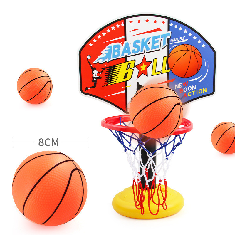 Wholesale Children Home Portable Adjustable Mini Basketball Hoop and Stand Play Game Toys Indoor for Kids 2022