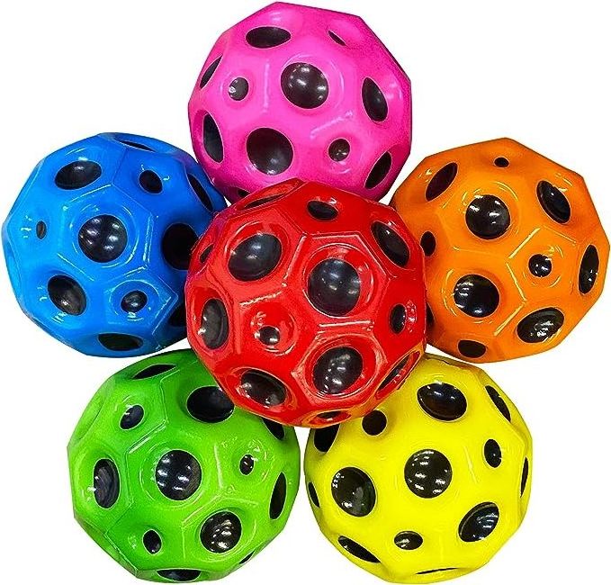 2023 New Style Soft Professional Color Mixing Rubber High Bouncing 60mm Size Bouncy Rubber Squash Ball High Rubber Bouncing Ball