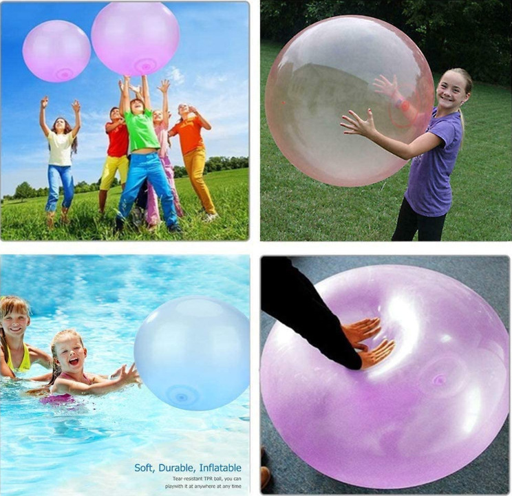 Kids Outdoor Toy Pool Party Soft Jelly Inflatable Body Bumper Ball Water Magic Blow Up Giant Water Filled Bubble Ball