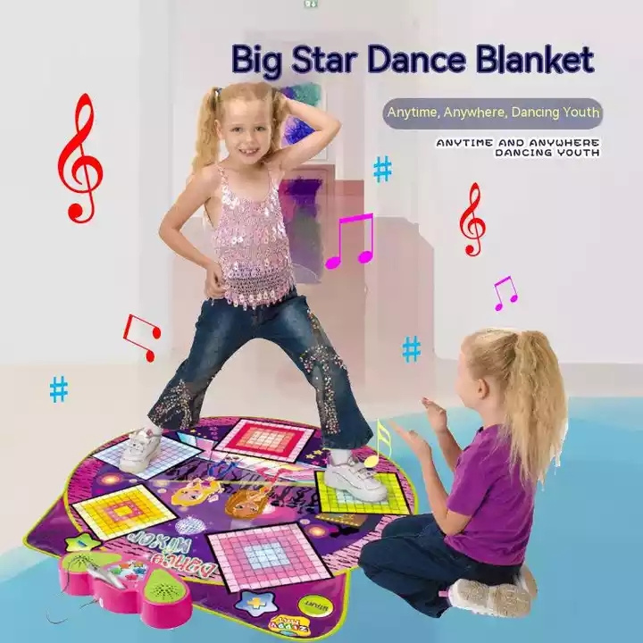 Indoor Education Electronic Musical blanket Square Playmat game fitness Carpet Dance Piano mat With Five Kinds Of Sound