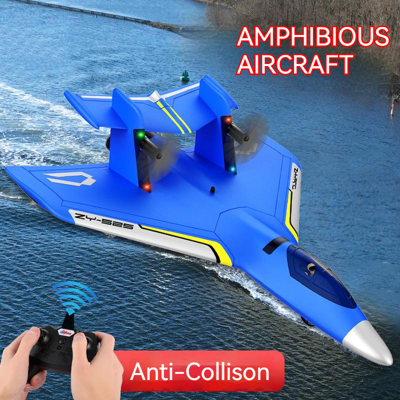 2.4G Intelligent Gyroscope Long Range Anti-Impact Foam Glider Hand Throwing Aircraft Amphibious Light Electric Toys Rc Plane