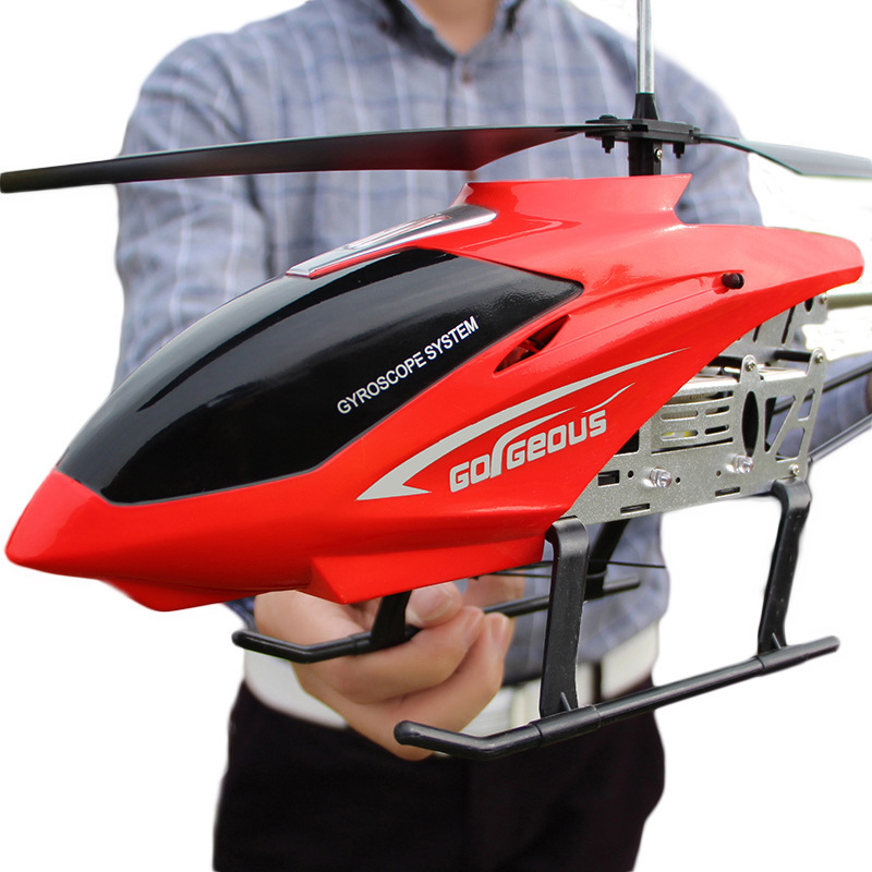 Outdoor 3.5CH Big Size Metal Remote Control Plane Flying Toy Oversized Aircraft Model Drop-Resistant Large Rc Helicopters