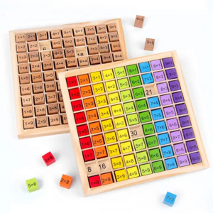 New hotsale Montessori Educational Wooden Toys For Kids Children Baby Toys 99 Multiplication Table Math Arithmetic Teaching Aids