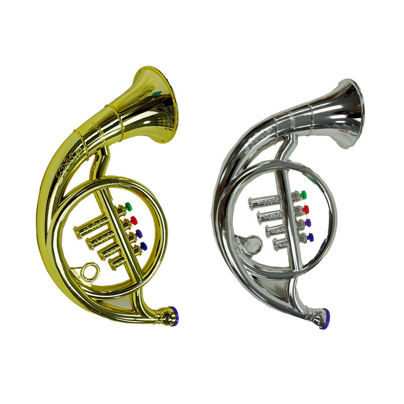 Non-toxic Material Children's Play House Learning Music Electronic Four-tone Trumpet Saxophone Horn Set Toys Musical Instruments