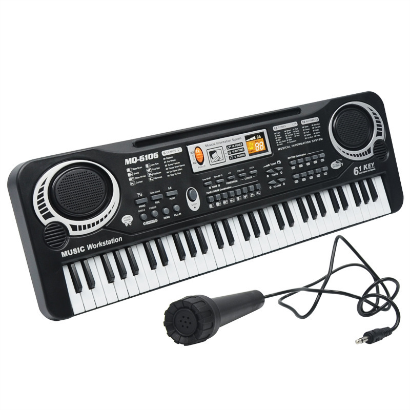 Multi-function Children Learning Music Toy 61 Keys Piano Keyboard Instrument Microphone Electronic Organ Musical Instrument