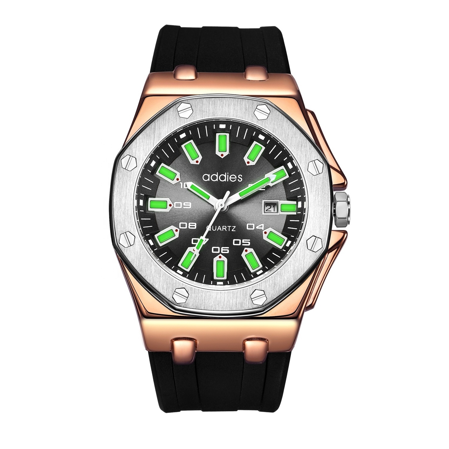 Factory Wholesale Luminous Luxury Watch Silicone Band Quartz Watch