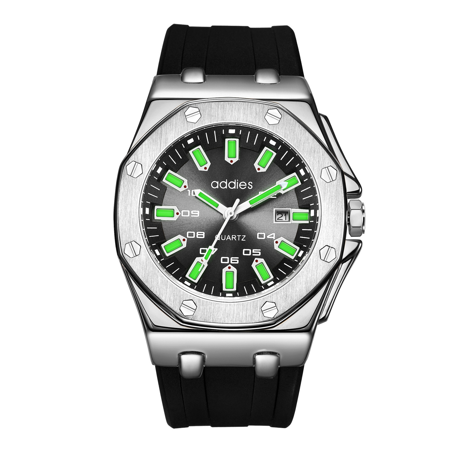 Factory Wholesale Luminous Luxury Watch Silicone Band Quartz Watch