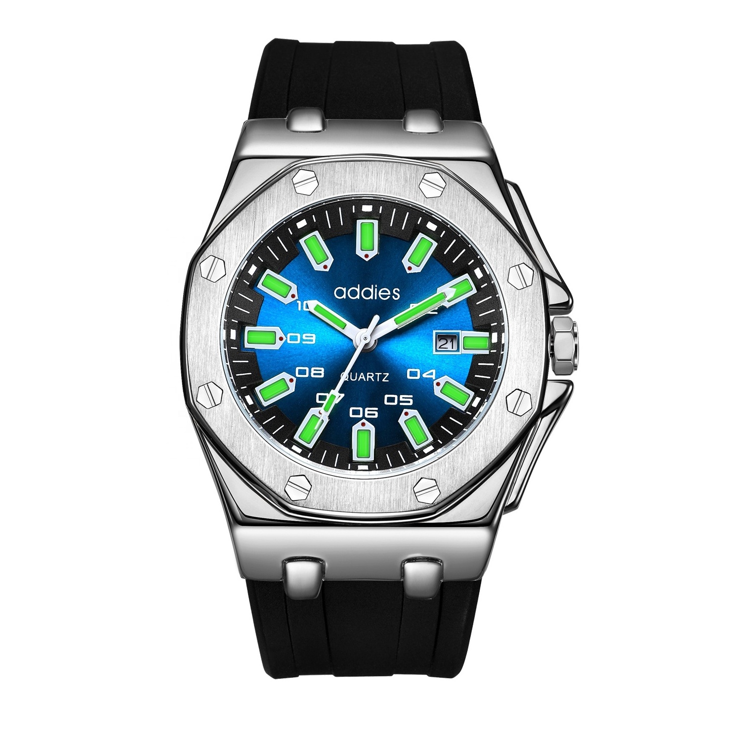 Factory Wholesale Luminous Luxury Watch Silicone Band Quartz Watch