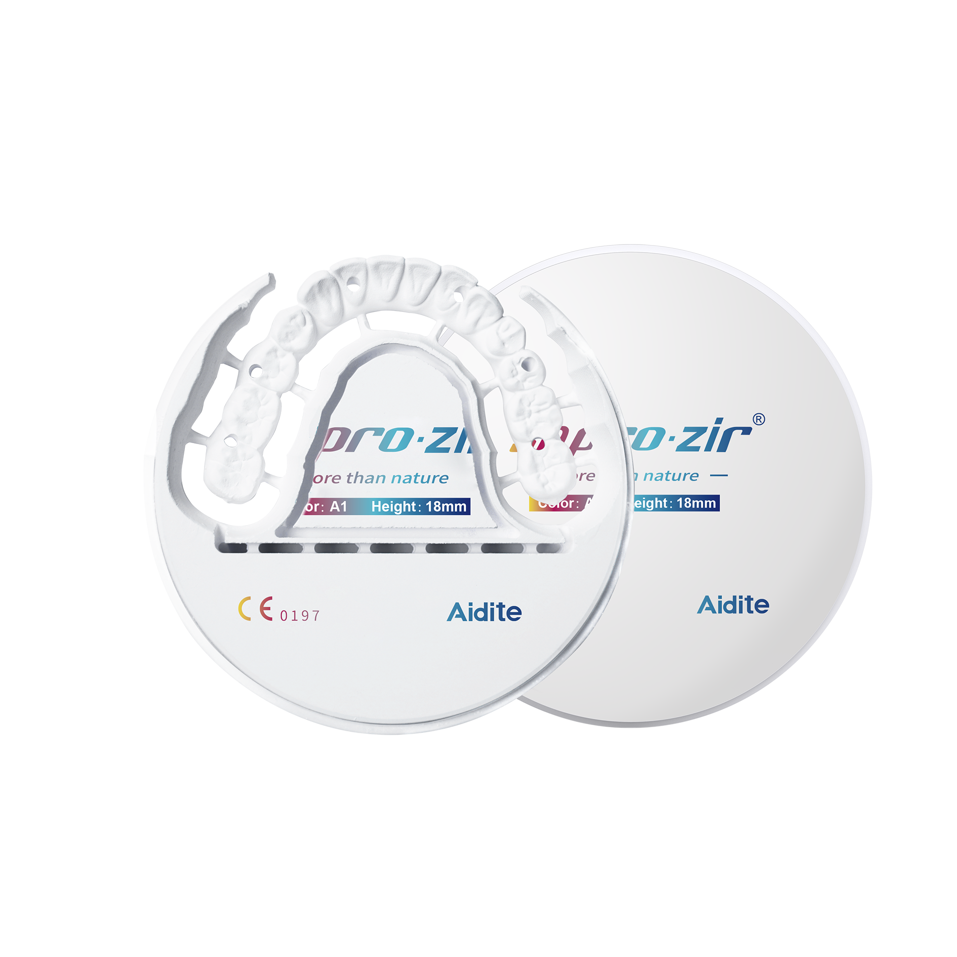 Aidite dental zirconia blank emax aconia zirconia dental natural zirconia dental ceramic block