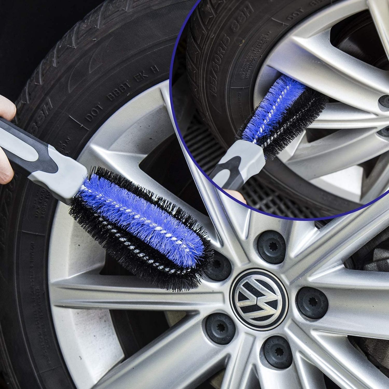 hot sell car cleaning tool washing detailing brush multipurpose use Easy Reach Rim Tire Cleaner car wheel brush