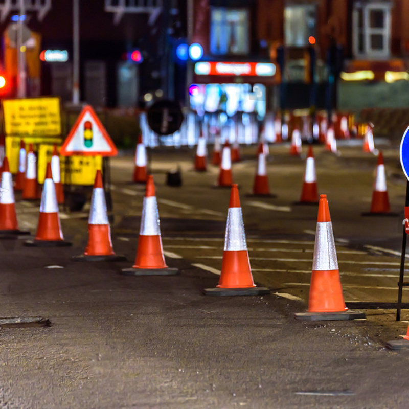 Traffic Road Safety Cones Traffic Cones With Reflective Orange Construction Cone for Home Road Driveway Parking