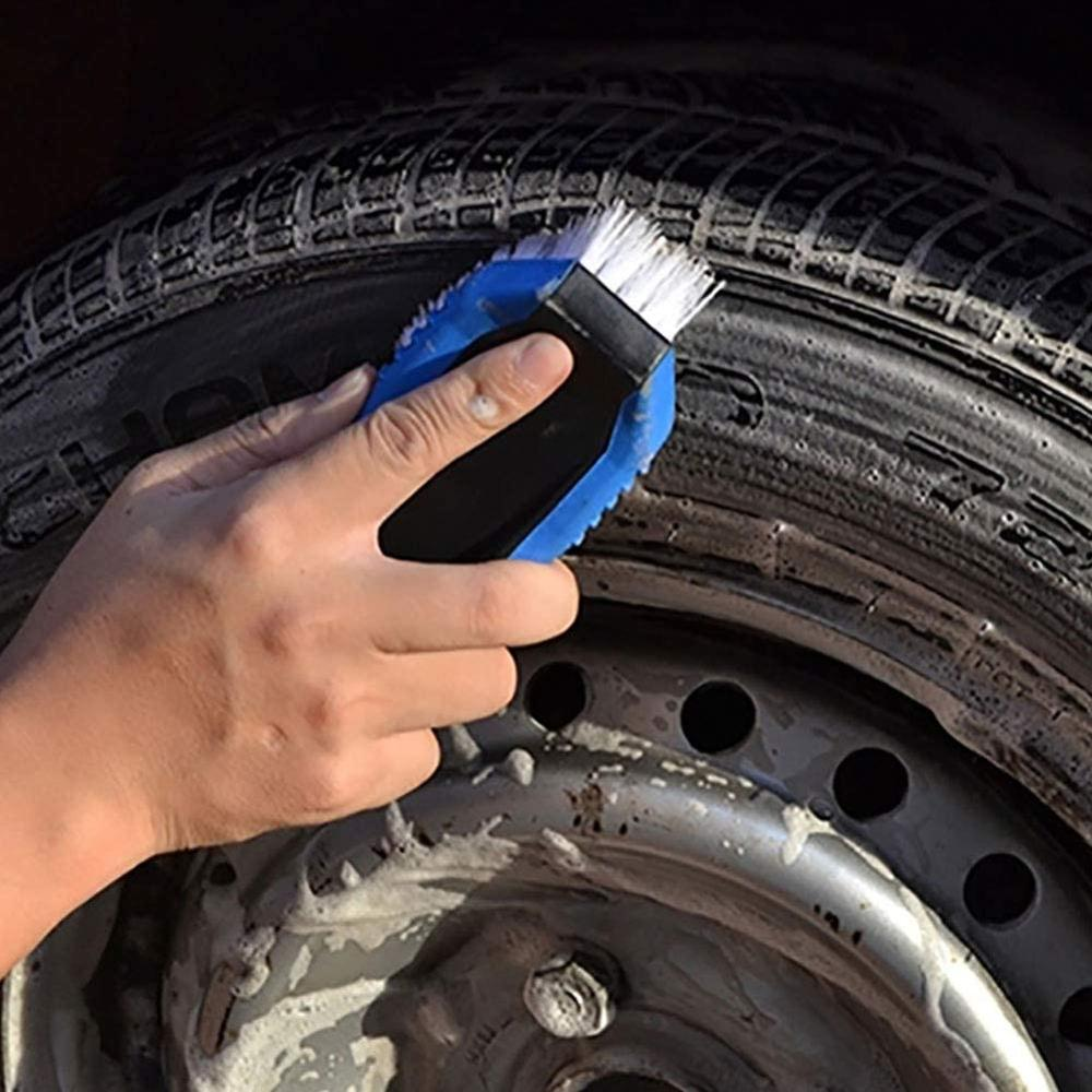 Car cleaning tools Easy Reach Rim Tire Cleaner Multipurpose use Car Detailing Wheel Brush Carpet Heavy Duty Scrub Brush