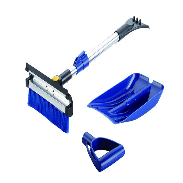 Extendable Snow Remover Kit Snow Shovel Ice Scraper Snow Brush Squeegee Detachable Winter Cleaner Car Care Products Kit