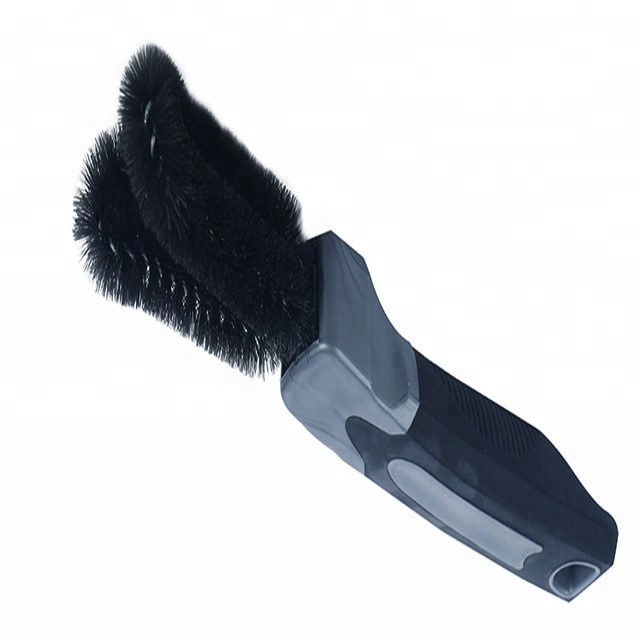 auto rim sweeper cleaning brush water powered tire wheel wire cleaner detailing brush for car