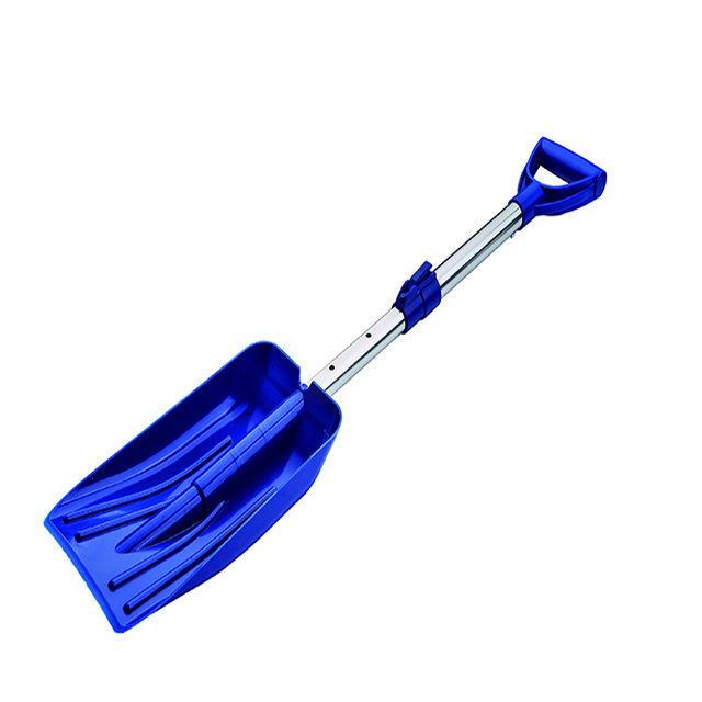 Metal handle pole plastic spade Heavy Duty extendable Snow Shovel