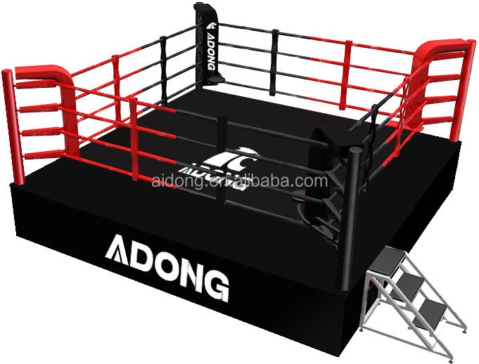 AIDONG custom complete free standing small boxing ring sports boxing muay thai ring