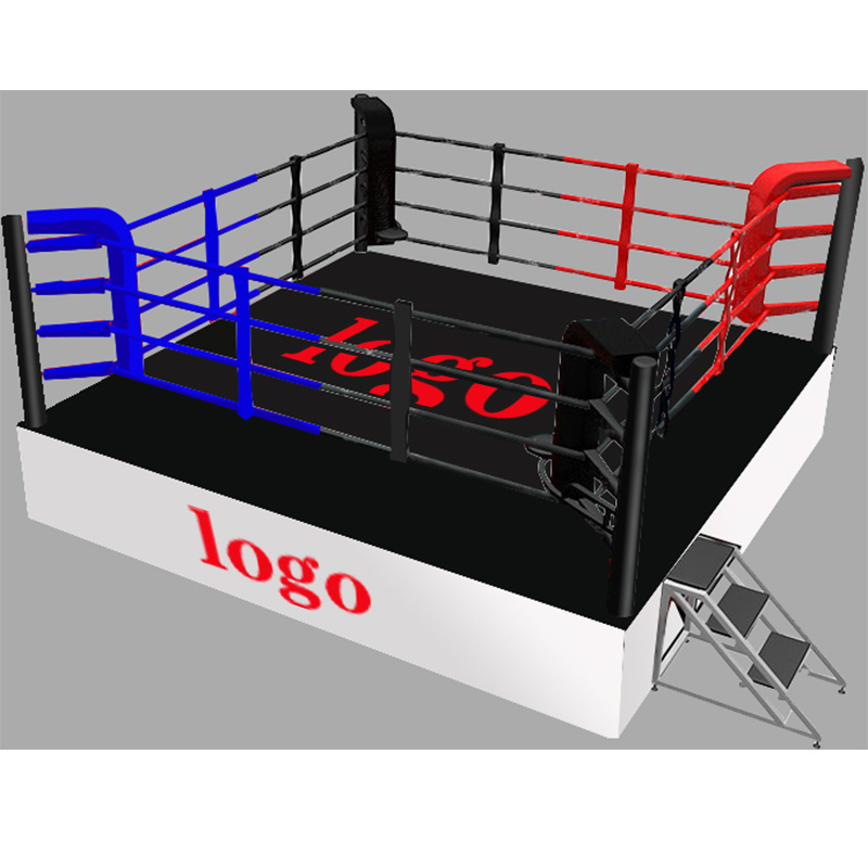 AIDONG small boxing training corde ring boxe elevated wrestling ring used boxing ring for sale