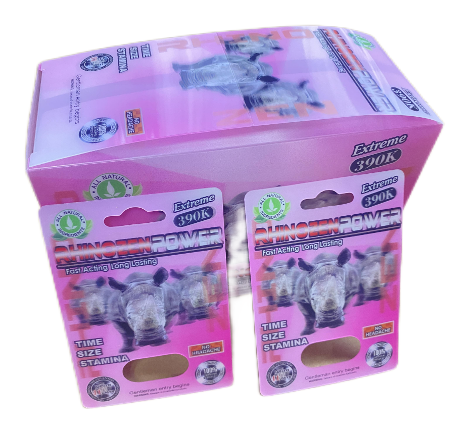 Rhino Sex Pills  Male Sexual Enhancement Pills Paper Card Display Box Packaging