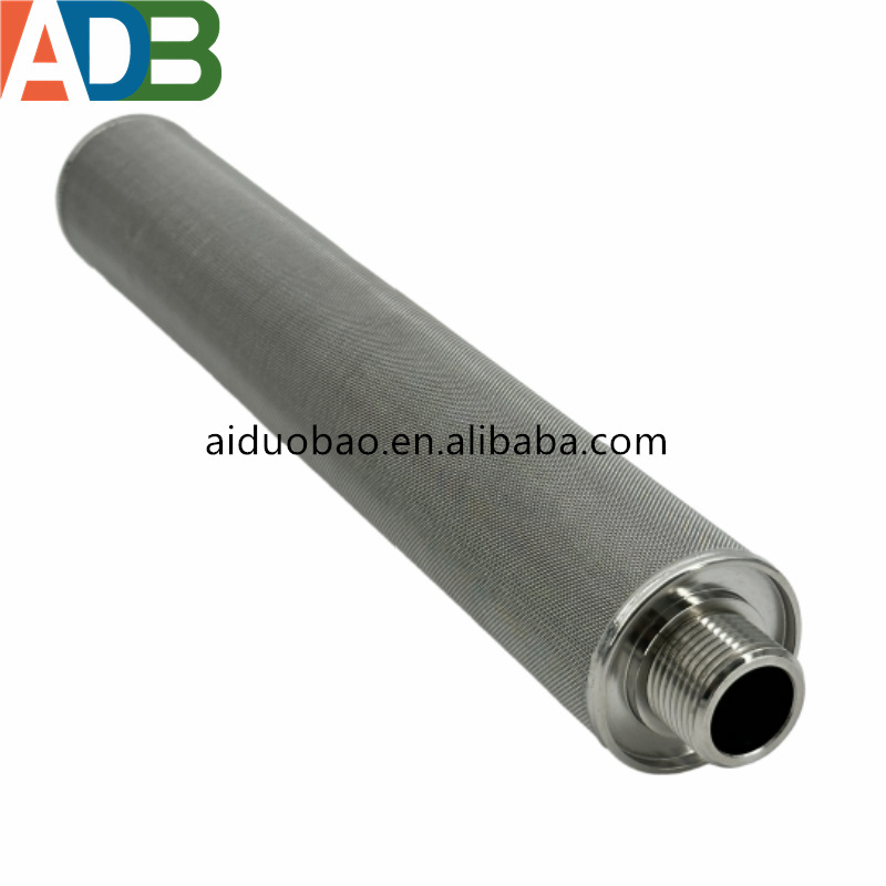 SS316L sintered cartridge filter 20 inch 10 micron industrial machinery and equipment  hydraulic oil filter