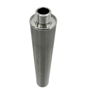 SS316L sintered cartridge filter 20 inch 10 micron industrial machinery and equipment  hydraulic oil filter