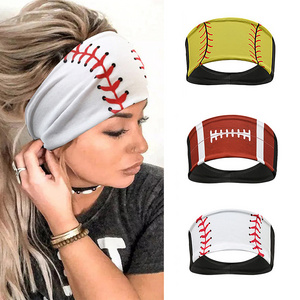 Men Sports Headband Hair Accessories Breathable Elastic Sweatband Football Softball Basketball Baseball Headband for Women