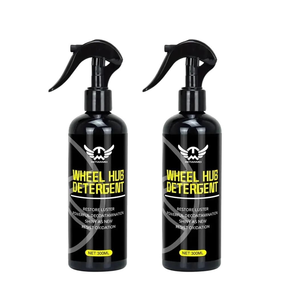 2 Pcs 300ml Safe&Versatile Car Cleaning Kits,Wheel/Tire/Brake Cleaner for Cleaning Alloy, Chrome, Aluminum Rims,Tires,Etc.