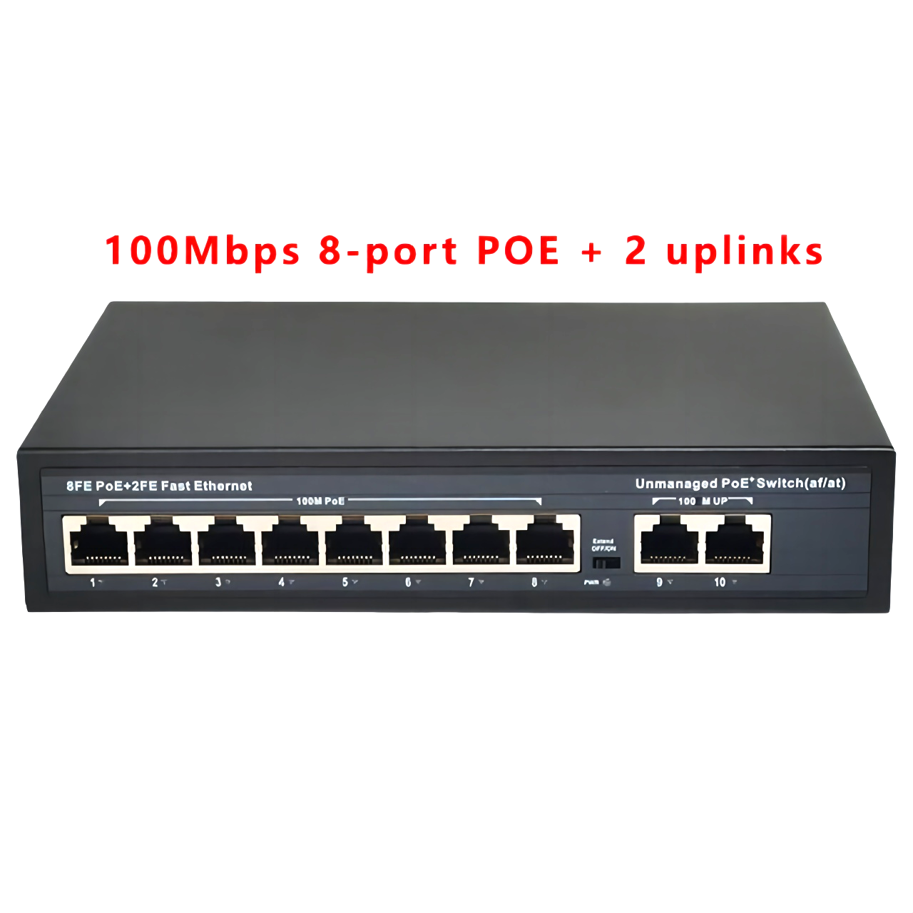 Ethernet Switch 10 Port 100Mbps POE Ethernet Switch unmanaged For Home Network IP Camera POE Switch Board